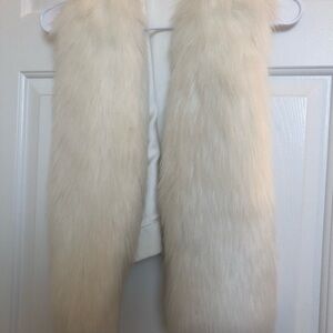 Beautiful white pearl fur vest